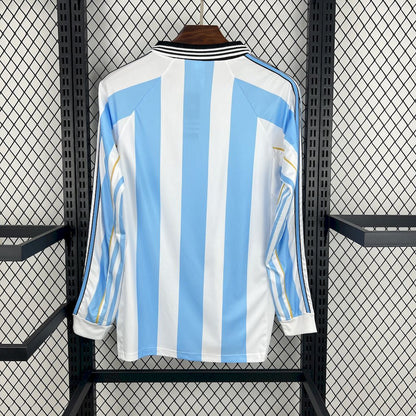 Argentina 1998 Home Retro Jersey - Long Sleeve