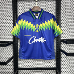 Camiseta de fútbol azul de Brasil de Corteiz