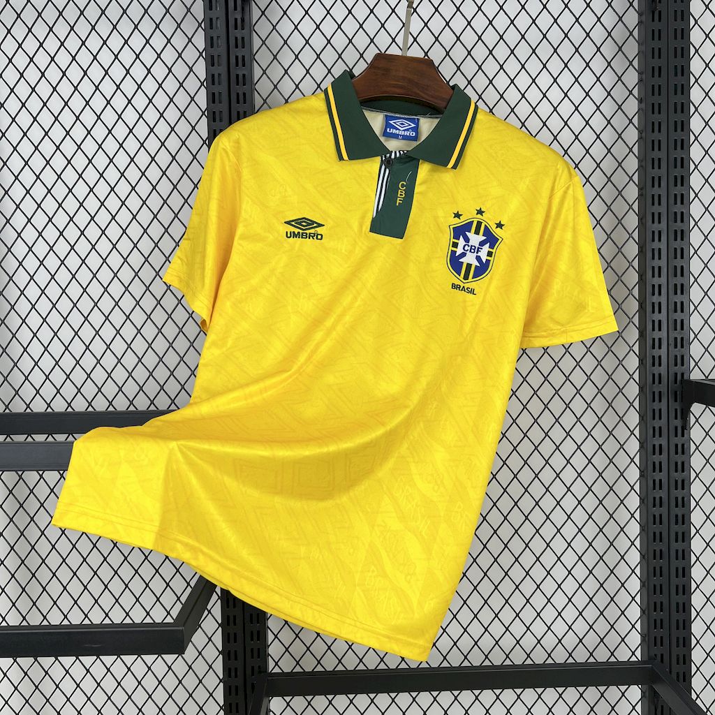 Brazil 91-92 Home Retro Jersey