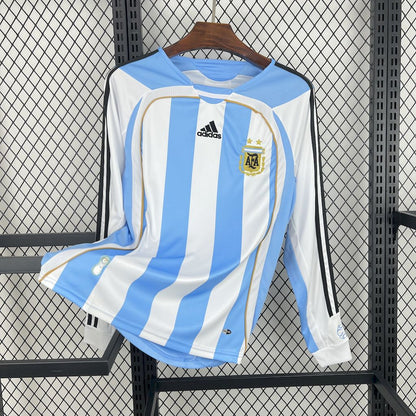 Argentina 2006 Home Retro Jersey - Long Sleeve