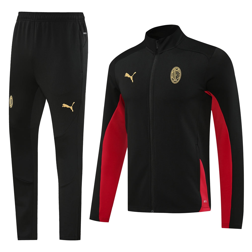 AC Milan 24/25 - Tracksuit - Black & Red - Adults