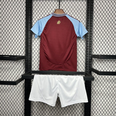 Aston Villa 24-25 Home Kids Kit