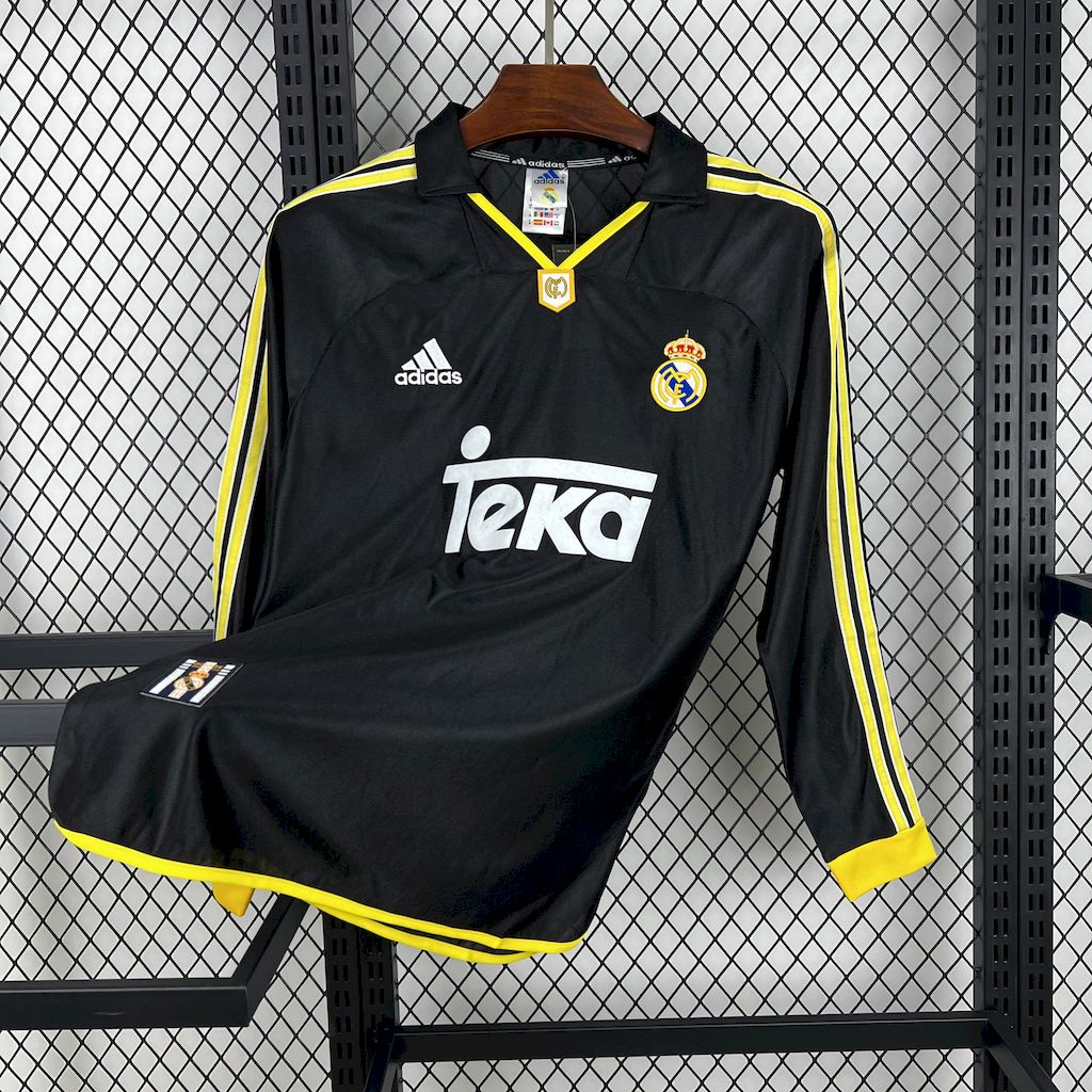 Real Madrid 98-99 Away Retro Jersey - Long Sleeve