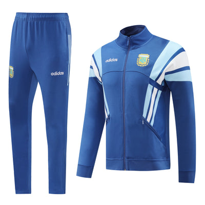 Argentina - Retro Tracksuit - Navy Blue - Adults