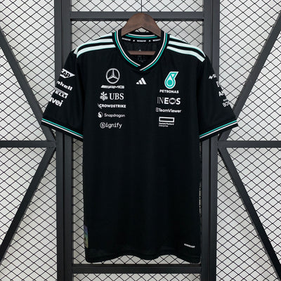 Mercedes AMG Petronas F1 2025 Team Driver T-Shirt - Black