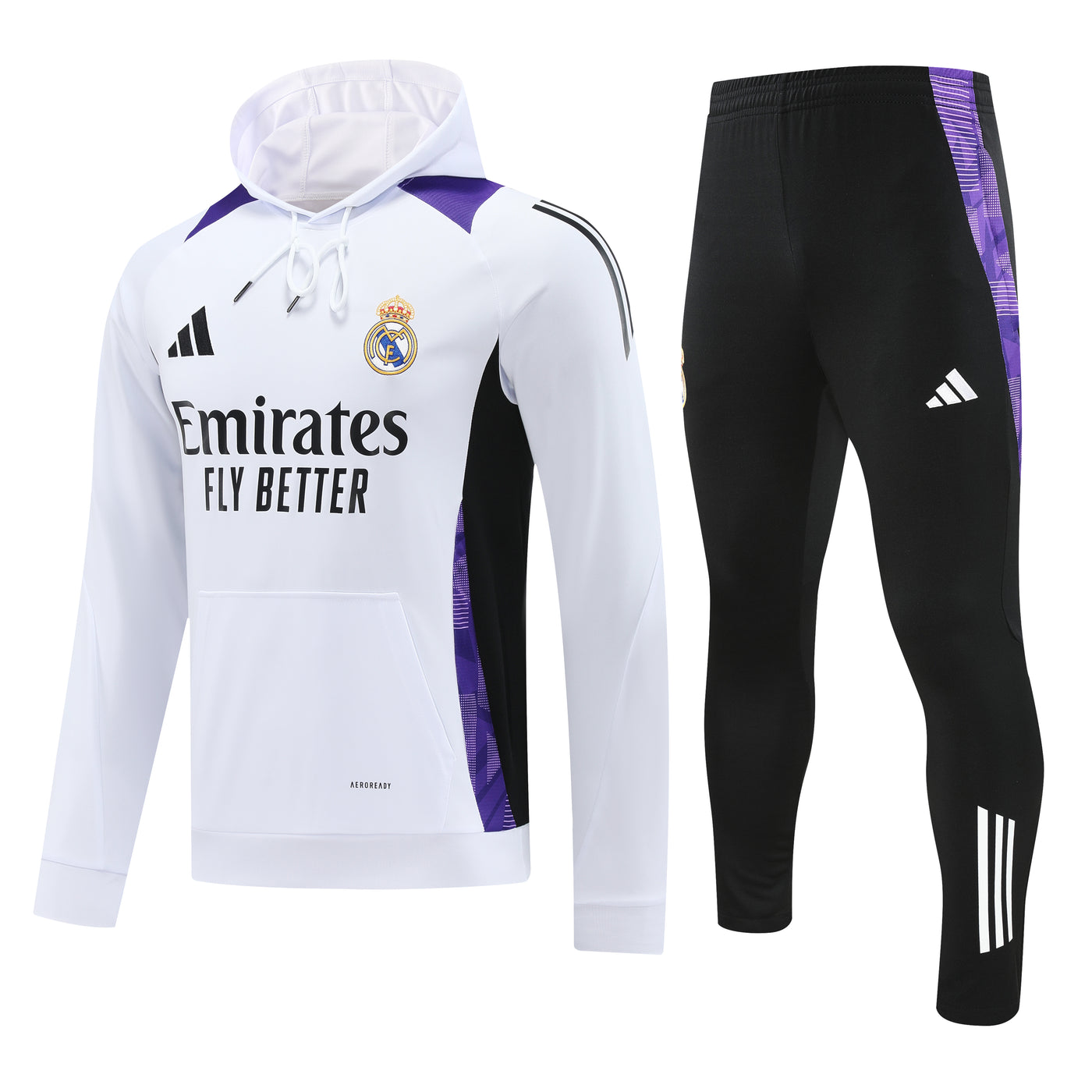 Real Madrid 24/25 - Hooded Training Suit - Adults