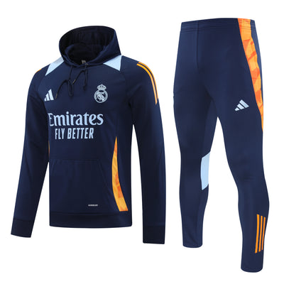 Real Madrid 24/25 - Hooded Training Suit - Adults