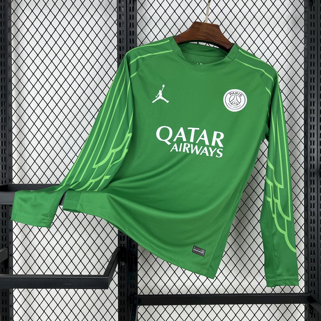 Paris Saint-Germain 2024/25 Green Goalkeeper Jersey - Long Sleeve
