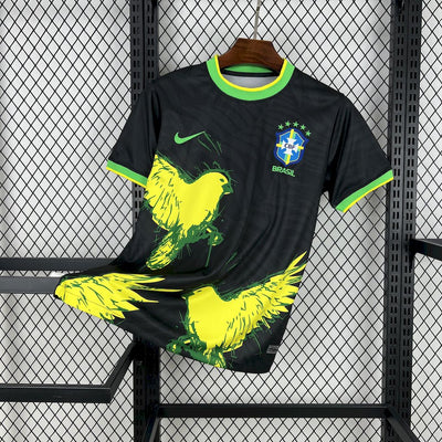Brazil 2025/26 Pigeon Black Jersey