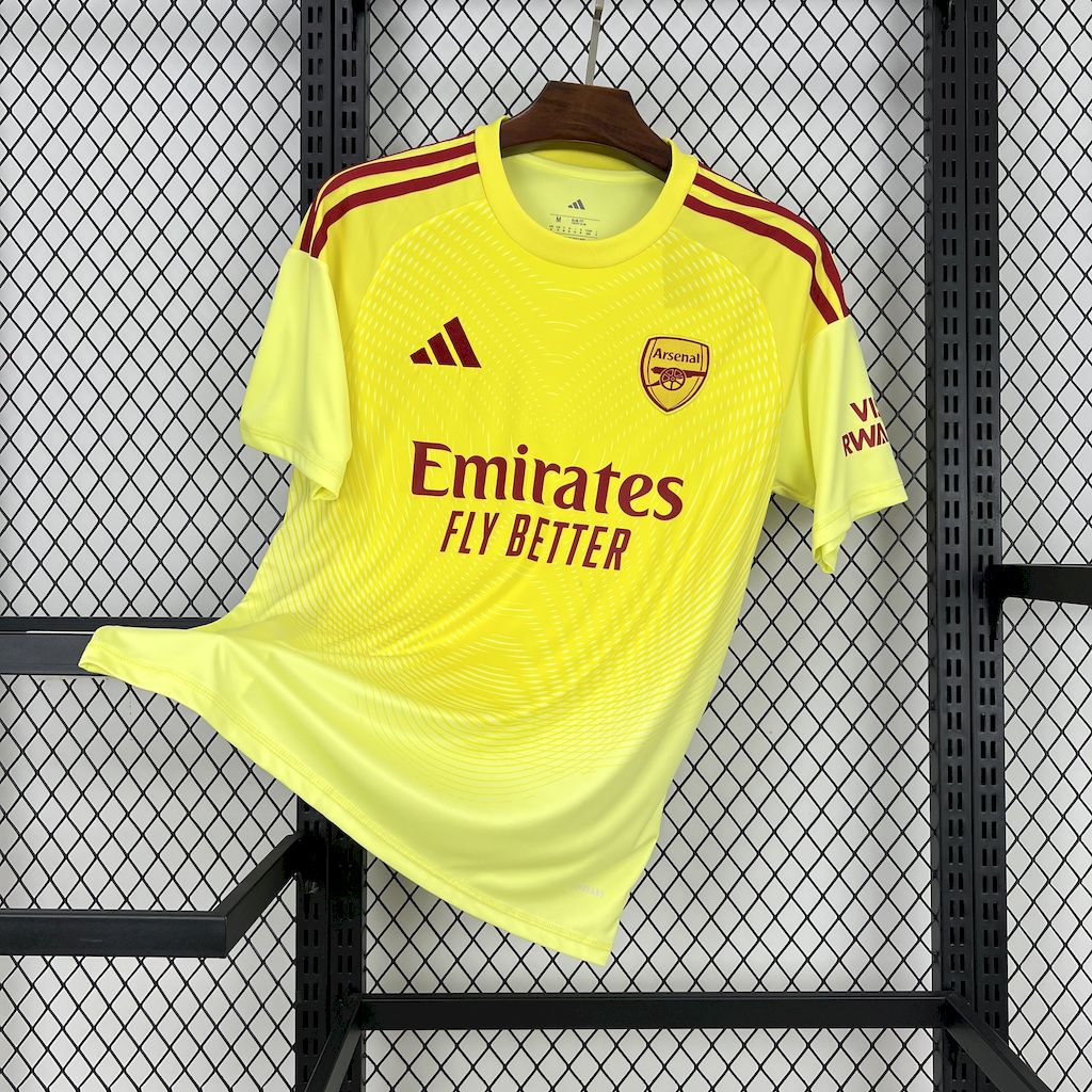 Arsenal FC 2025/26 Yellow Goalkeeper Jersey