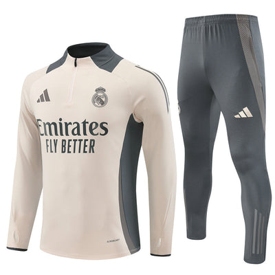 Real Madrid 24/25 - Training Suit - Beige - Adults