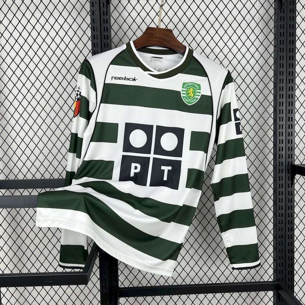 Sporting CP 02-03 Home Retro Jersey - Long Sleeve