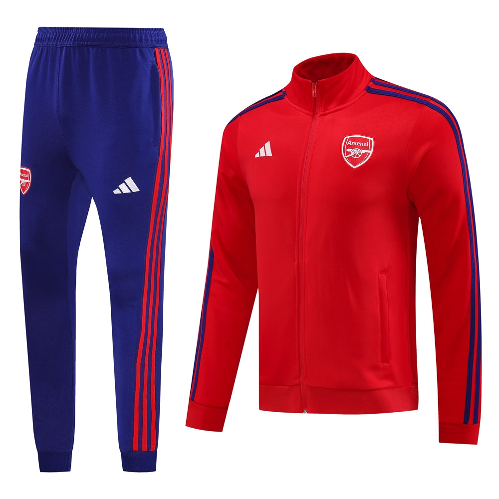 Arsenal FC 2024/25 Red & Blue Tracksuit